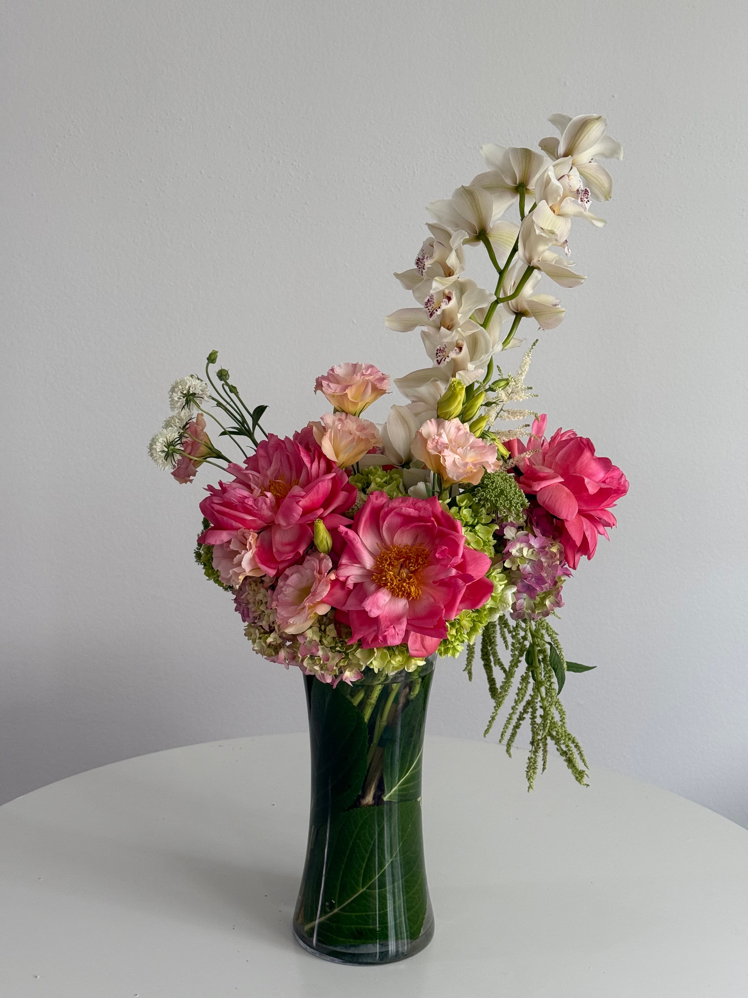 Pink Orchid Peony Garden detail